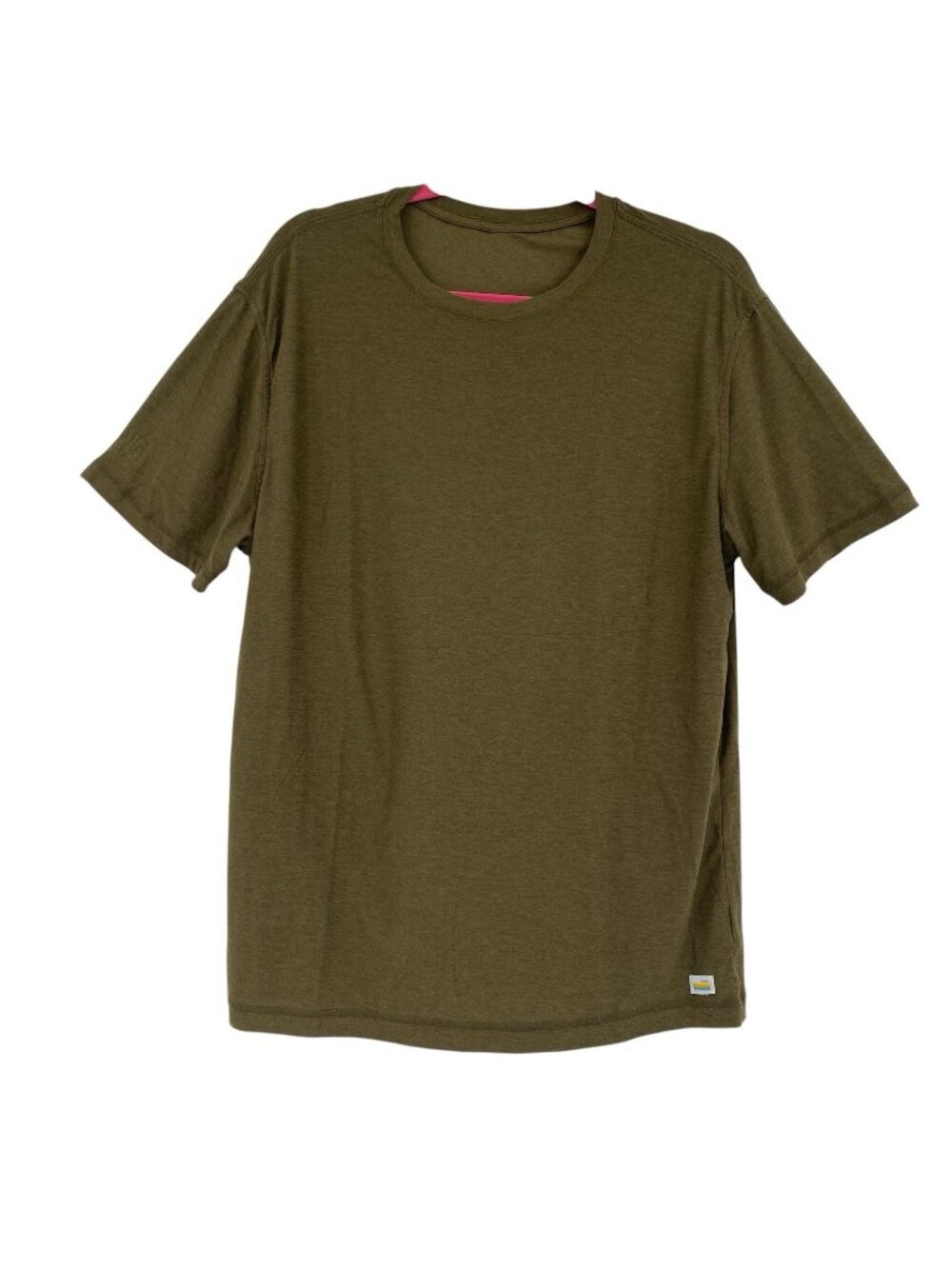 Vuori Men’s Size Large Strato Tech T-Shirt Heather Green Lightweight